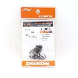 ZYZHE 3~15Pcs Octopus Beak Fishing Hooks  Bkk Hooks High Carbon Steel Sea or Freshwater Fishing Hooks Black Octopus Fishhooks