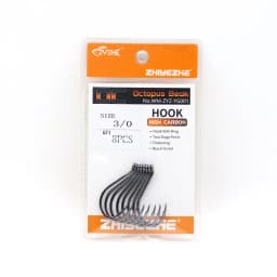 ZYZHE 3~15Pcs Octopus Beak Fishing Hooks  Bkk Hooks High Carbon Steel Sea or Freshwater Fishing Hooks Black Octopus Fishhooks