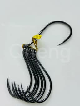 ZYZHE 3~15Pcs Octopus Beak Fishing Hooks  Bkk Hooks High Carbon Steel Sea or Freshwater Fishing Hooks Black Octopus Fishhooks