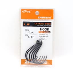 ZYZHE 3~15Pcs Octopus Beak Fishing Hooks  Bkk Hooks High Carbon Steel Sea or Freshwater Fishing Hooks Black Octopus Fishhooks