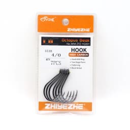 ZYZHE 3~15Pcs Octopus Beak Fishing Hooks  Bkk Hooks High Carbon Steel Sea or Freshwater Fishing Hooks Black Octopus Fishhooks