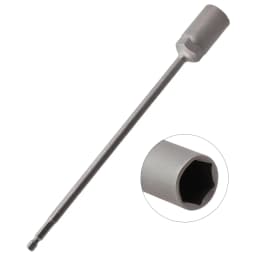 1pc 250mm Socket Wrench Sleeve Bit Nut Driver Bolt Nut Driver Bit Impact Drill Bits Adapter Socket Wrench Extension Bar 5.5-19mm