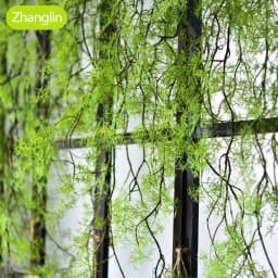 140 cm Artificial Plant Black Bone Mango Vine 1 Piece 5 Branches Home Wall Hanging Ivy Green Fake Flower Plant Pine Needles New