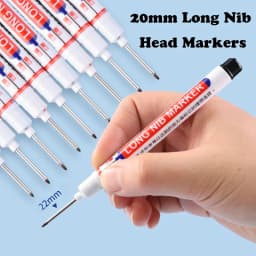 20MM Long Nib Marker Pens Waterproof Deep Hole Head Four Color 6Pcs/Set Markers For Metal Woodworking Marker Tools Art Supplies