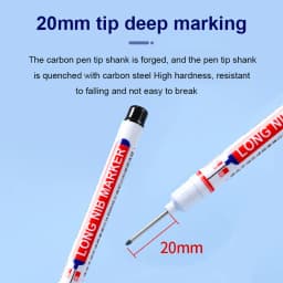 20MM Long Nib Marker Pens Waterproof Deep Hole Head Four Color 6Pcs/Set Markers For Metal Woodworking Marker Tools Art Supplies