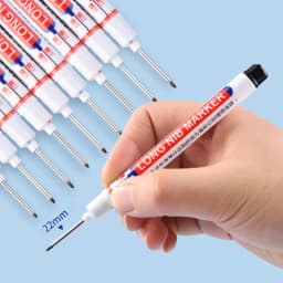 20MM Long Nib Marker Pens Waterproof Deep Hole Head Four Color 6Pcs/Set Markers For Metal Woodworking Marker Tools Art Supplies