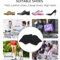 2/8pcs Insoles Patch Heel Pads Sport Shoes Adjustable Size Heel Pad Pain Relief Cushion Insert Insole Heel Protector Stickers