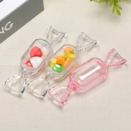 10 Pcs/lot Mini Candy Jewelry Box Transparent Sweet Candy Shaped Portable Boxes Jewellry Container Storage Waterproof Organizer