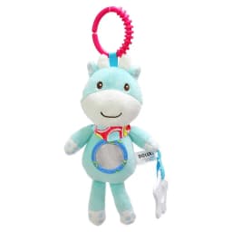 Soft Animal Handbells Rattles Butterfly Rabbit Duck Plush Infant Baby Development Handle Toys Hot Selling WIth Teether Baby Toy