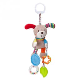 Soft Animal Handbells Rattles Butterfly Rabbit Duck Plush Infant Baby Development Handle Toys Hot Selling WIth Teether Baby Toy