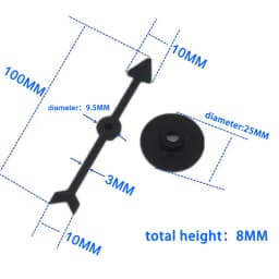 6pcs Spinner 10CM Plastic Rotating Arrow Pointer DIY Board Game Accessories