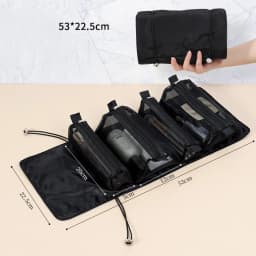 Makeup Bags Detachable 4Pcs in 1 Portable Cosmetic Bag Travel Folding Separable Toiletry Storage Bag Organizer Make Up Pouch New