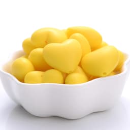 10Pcs 18x20mm Baby Food Grade Teether Beads Peach Heart Silicone Beads for DIY Eco-friendly Pacifier Clips Chain Beacelet