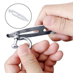Marine RV Accessorie 316 Stainless Steel Boat Deck Key Shackle Key Multi-functional Bottle Opener Screw Driver Emergency Toolkit