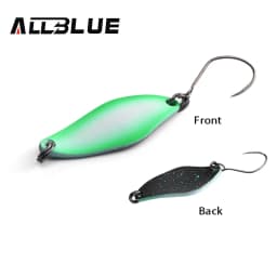 ALLBLUE Trout Lure 2.4g 27mm Metal Brass Copper Colorful Fishing Mini Spoon Bait Freshwater Stream Tackle for Chub Perch Salmon