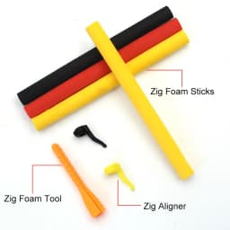 Carp Fishing Tackle Zig Rig Aligna Kit with Box Pop Up Foam Baits Zig Imitation Bait Line Aligners Carp Chod Rigs