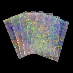 50PCS 58x87mm Laser Stars Hearts Rainbow Butterfly Game Idol Card Protector Holographic Clear Card Film Sleeves Cover