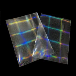 50PCS 58x87mm Laser Stars Hearts Rainbow Butterfly Game Idol Card Protector Holographic Clear Card Film Sleeves Cover