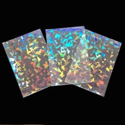 50PCS 58x87mm Laser Stars Hearts Rainbow Butterfly Game Idol Card Protector Holographic Clear Card Film Sleeves Cover