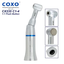 COXO Dental 1:1 Slow Low Speed Push Button Contra Angle Handpiece CX235 C1-4 Fit CA Bur 2.35mm KAVO NSK