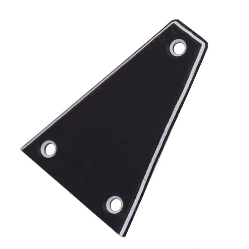 1Pcs Trapezoid Electric Guitar Neck Black Plastic Truss Rod Cover Parts Accessories