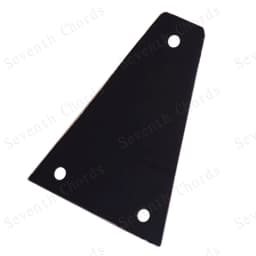 1Pcs Trapezoid Electric Guitar Neck Black Plastic Truss Rod Cover Parts Accessories
