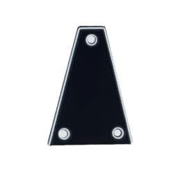 1Pcs Trapezoid Electric Guitar Neck Black Plastic Truss Rod Cover Parts Accessories