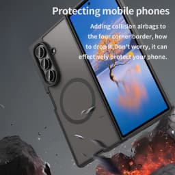 Z Fold7 Cases Luxury Slim Matte Magsafe Case Border Colorful Protective Case For Samsung Galaxy Z Fold7 Anti-Drop 4 Corners/Busi