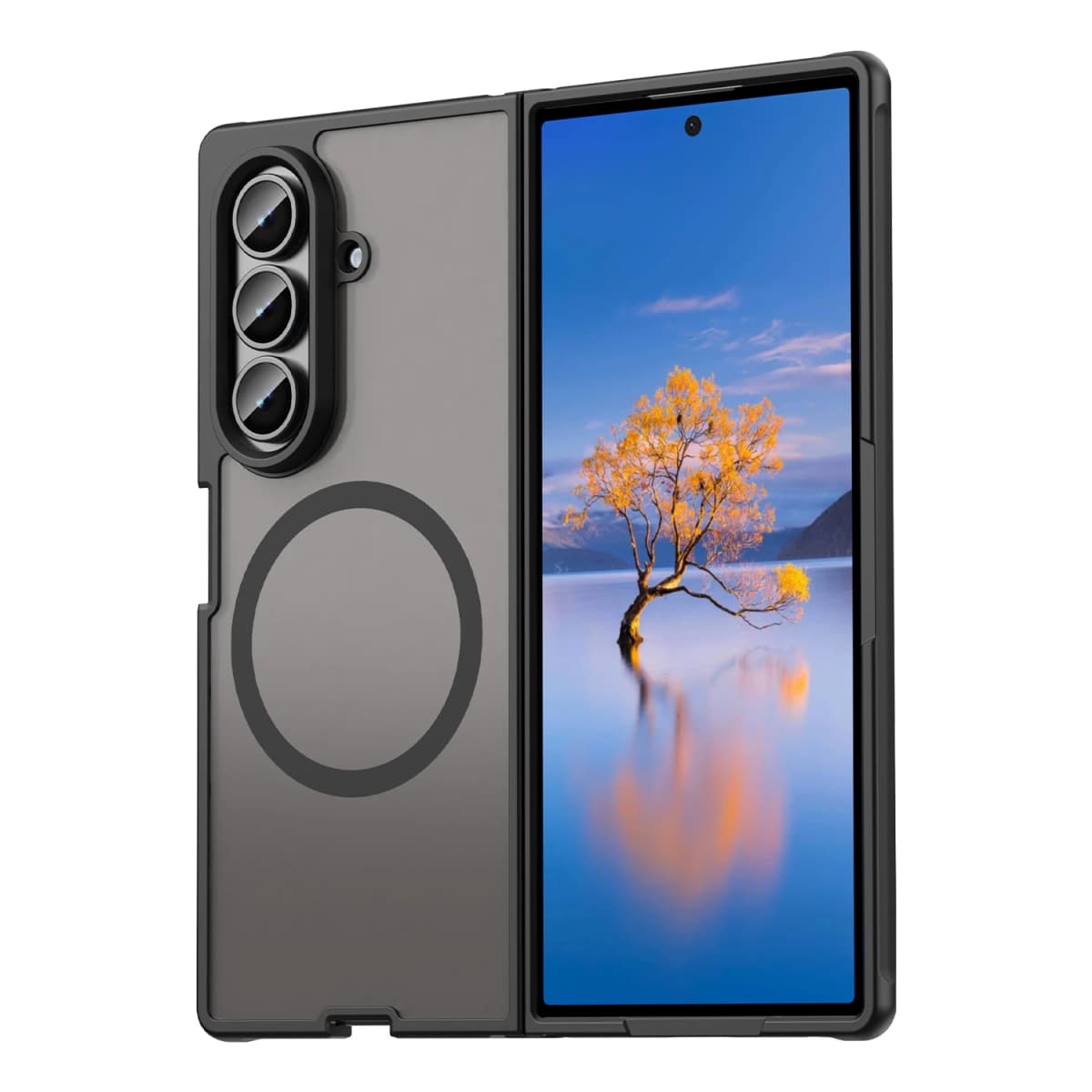 Z Fold7 Cases Luxury Slim Matte Magsafe Case Border Colorful Protective Case For Samsung Galaxy Z Fold7 Anti-Drop 4 Corners/Busi