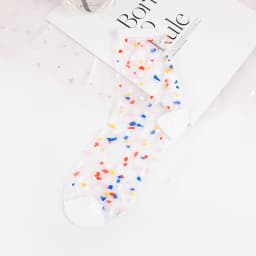 Women Socks Fashion Sheer Mesh Glass Silk Socks Ultrathin Transparent Crystal Lace Fabulous Elastic Ladies Summer Ankle Sock