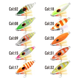 HAPPYJACK Slow Bee Jig Slow Jigging Bait Casting Micro Jig 10 15 20 30g Slow Pitch Tuna Bass Jig Sea Boat Sinking Lures Fishing