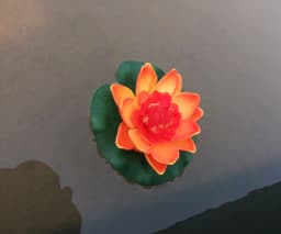 6PCS Lotus Artificial Flower Floating Fake Lotus Plant Lifelike Water Lily Micro Landscape for Pond Garden Decor