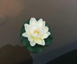 6PCS Lotus Artificial Flower Floating Fake Lotus Plant Lifelike Water Lily Micro Landscape for Pond Garden Decor