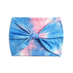 Tie Dye Headbands for Women Wide Headband Yoga Workout Head Wraps Scarf Knotted Hairband Turban Bandana Bandage Hair Accessories