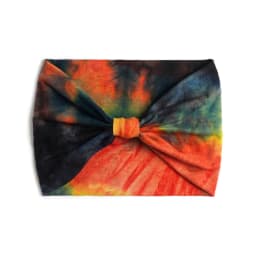 Tie Dye Headbands for Women Wide Headband Yoga Workout Head Wraps Scarf Knotted Hairband Turban Bandana Bandage Hair Accessories