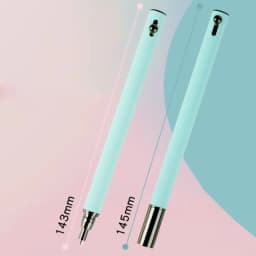 0.38mm Retractable Press Type Fountain Pen Creative Metal Ink Pen Students Gift Nib Converter Filler Pen School Office Supplies