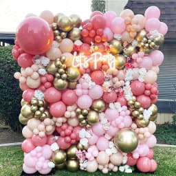 5/10/12/18inch Dusty Pink Balloons Retro Rose Hot Pink Pastel Light Pink Balloons for Birthday Wedding Baby Shower Party Decorat