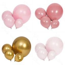 5/10/12/18inch Dusty Pink Balloons Retro Rose Hot Pink Pastel Light Pink Balloons for Birthday Wedding Baby Shower Party Decorat