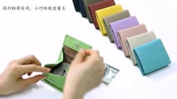 Genuine Leather Unisex Money Bag Luxury Design Famous Brand Hasp Square Wallet Fashion Girls Mini Wallet Women Small Coin Purses