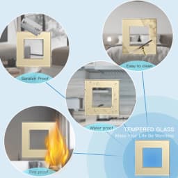 BSEED 1/2/3Gang WIFI Touch Switch Part Only Glass Panel Smart Dimmer Curtain Switch Function DIY Part EU Wifi Socket Parts