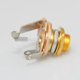 1pcs Electric Guitar Input Jack For Electric Guitar & Bass Guitar 1/4"" (6.35mm) Mono Jack Socket Chrome Nut & Washer