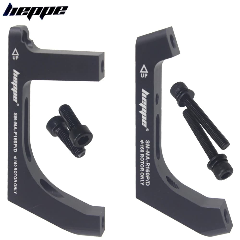 HEPPE Road Bike Disc Brake Adapter Flat Mount to Post Mount 160mm Rotor Bike FM to PM Converter Bike Disc Brake Mount Adapter