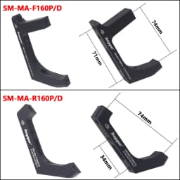HEPPE Road Bike Disc Brake Adapter Flat Mount to Post Mount 160mm Rotor Bike FM to PM Converter Bike Disc Brake Mount Adapter