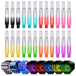 CyeeLife 35/41/48mm Plastic Darts Shafts 4.5mm Screw Thread Transparent Dart Stems With Stainless Steel O Ring For Steel & Soft