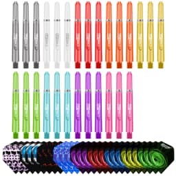 CyeeLife 35/41/48mm Plastic Darts Shafts 4.5mm Screw Thread Transparent Dart Stems With Stainless Steel O Ring For Steel & Soft
