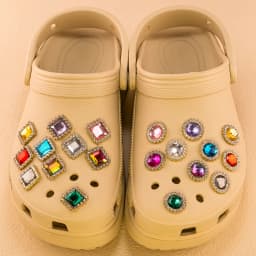 1pcs Luxury Charms for Women's Shoe Decorations Pins for Sandals Girls Female Favor Gifts Pink Shoe Chamrs Colourful Heart