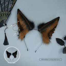 Simulation Cosplay Bearded Wolf Hair Hoop Plush Headwear Hair Accessories Furry Fluffy Halloween Party Beast Ear Hair Hoop