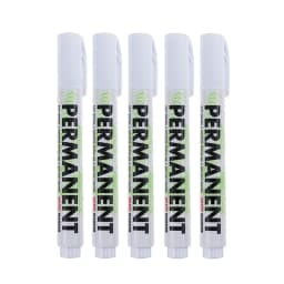 Leto 5/6/10/12Pcs White Waterproof Marker Pen Graffiti Paint Oil Car Tire Permanent 1.0/3.0mm Tip Graffiti Artist Supplies