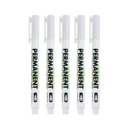 Leto 5/6/10/12Pcs White Waterproof Marker Pen Graffiti Paint Oil Car Tire Permanent 1.0/3.0mm Tip Graffiti Artist Supplies