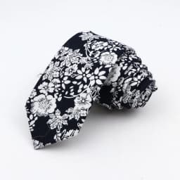 Floral Ties For Men Skinny Cotton Neck Tie For Wedding Casual Mens Women Necktie Classic Suits Dress Flower Print Tie Men Gift